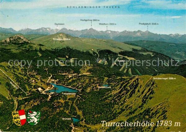 Kaernten Turracherhöhe Panoramakarte