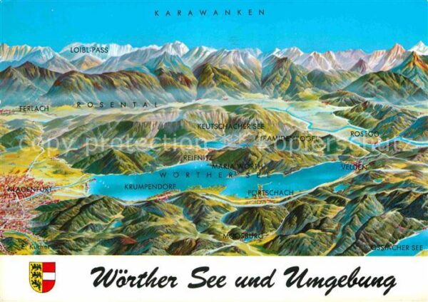 Woerthersee Panoramakarte