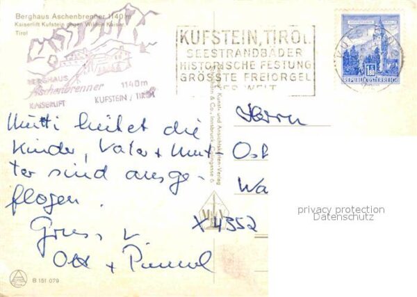 Kufstein Tirol Berghaus Aschenbrenner Kaiserlift Wilhe – Bild 2