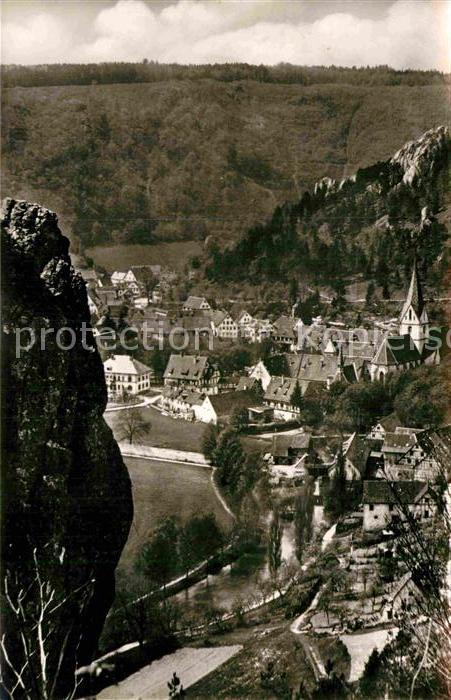 Blaubeuren Kloster mit Wilhelmsfelsen Schwäbische