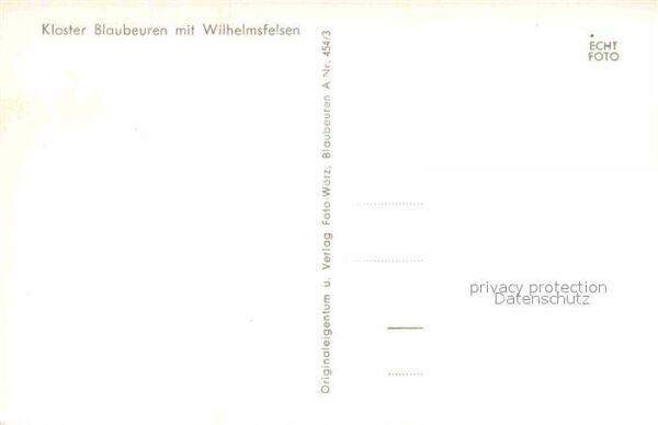 Blaubeuren Kloster mit Wilhelmsfelsen Schwäbische – Bild 2