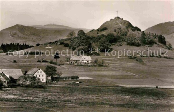 Gersfeld Rhoen Blick zum Wachtküppel Berg