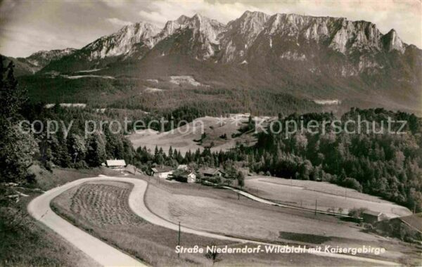 Niederndorf Kufstein Strasse Niederndorf Wildbichl mit Kaise