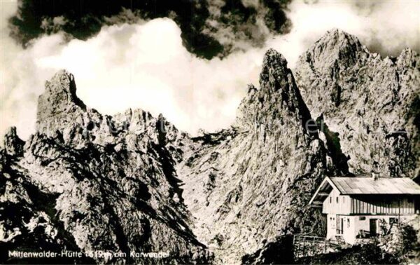 Mittenwald Bayern Mittenwalder Hütte Berghütte am Karwend