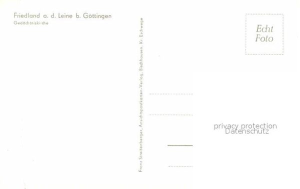 Friedland Goettingen Gedächtniskirche – Bild 2
