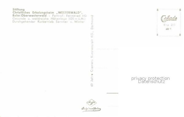 Rehe Westerwald Stiftung Christliches Erholungsheim Wes – Bild 2