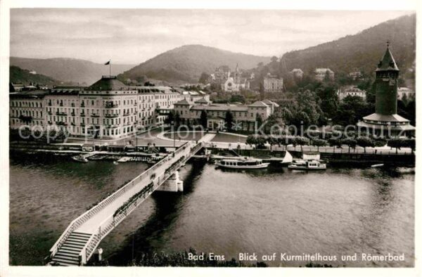 Bad Ems Blick auf Kurmittelhaus und Römerbad Br