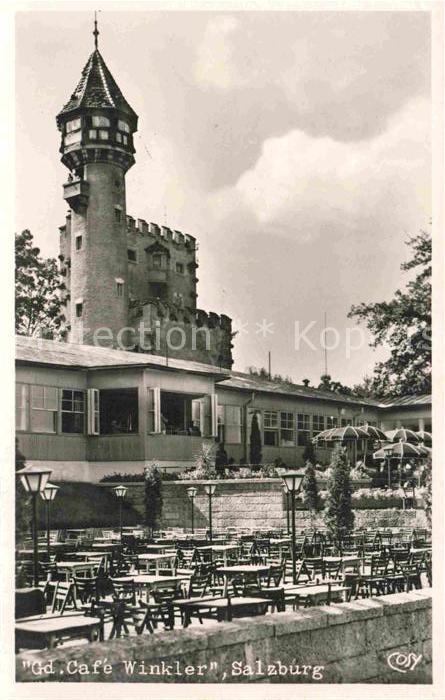 Salzburg Oesterreich Cafe Winkler Terrasse