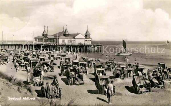 Ahlbeck Ostseebad Strand Seebrücke Restaurant