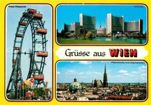 Wien Prater Riesenrad Uno City Peterskirche