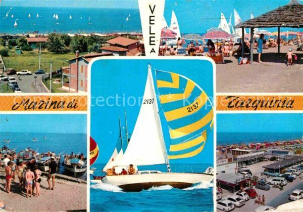 Tarquinia Ferienpark Strand Promenade Segelboot