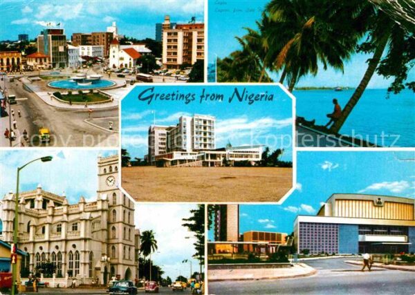 Lagos Nigeria Teilansichten Innenstadt Gebäude Hotel