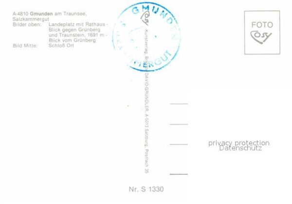 Gmunden Salzkammergut Landeplatz Traunsee Rathaus Schloss Ort – Bild 2