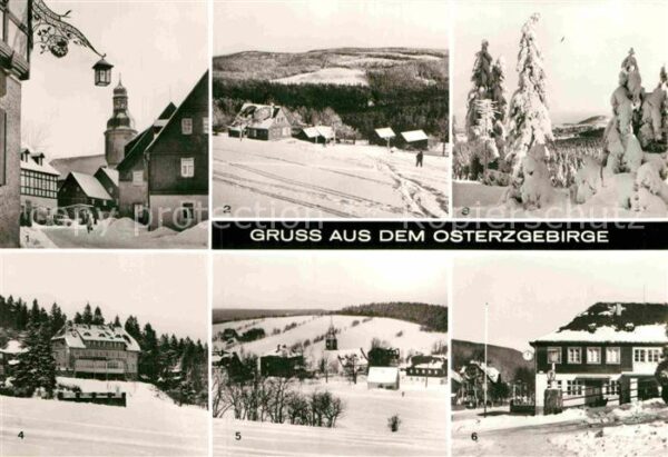 Osterzgebirge Region Geising Kurort Bärenfels Tellkoppe Kahl