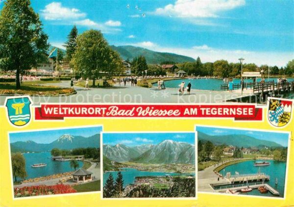 Bad Wiessee Uferpromenade Alpenpanorama