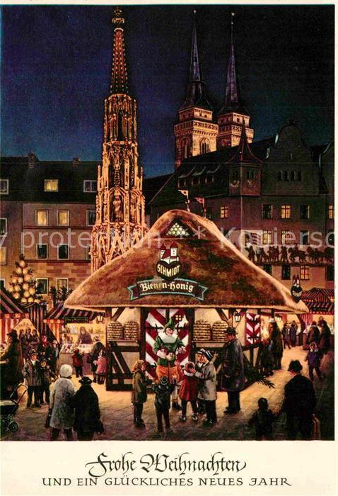 Nuernberg Christkindlesmarkt Türme St Sebalduskir