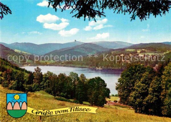 Titisee Panorama Blick zum Feldberg Schwarzwald