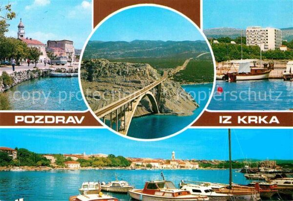 Krk Uferstrasse Hafen Brücke