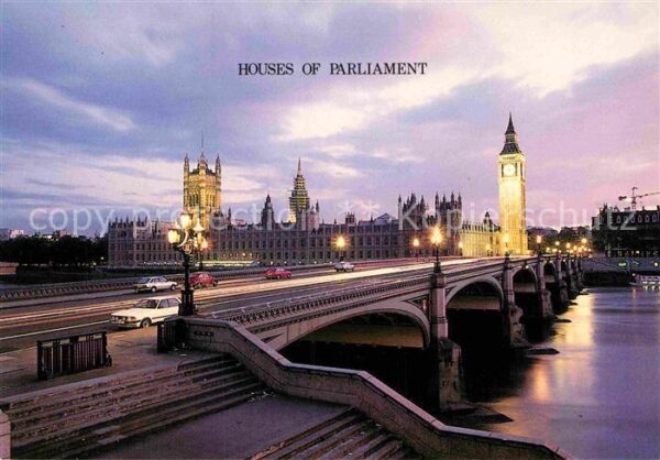 London Houses of Parliament Bridge Thames