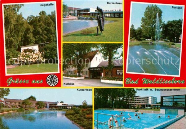 Bad Waldliesborn Liegehalle Kurzentrum Fontäne Kurparkse