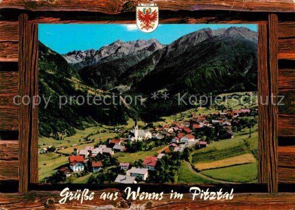 Wenns Pitztal Tirol Gesamtansicht mit Alpenpanorama Bilderr