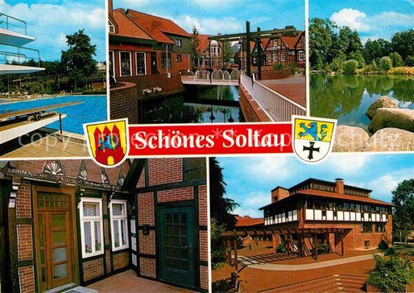 Soltau Teilansichten Alte Häuser Zugbrücke Fre