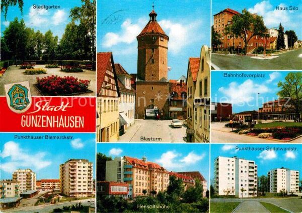 Gunzenhausen Altmuehlsee Stadtgarten Blasturm Haus Silo Bahnhofs