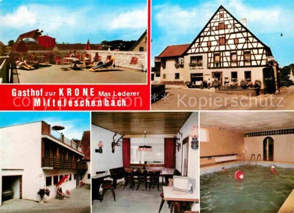 Mitteleschenbach Gasthof zur Krone Hallenbad Dachterrass