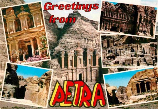 Petra Jordanien Felsenstadt Monumentalfassaden Antike S