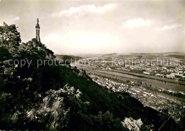 Trier Mariensäule Panorama Blick über die Mos