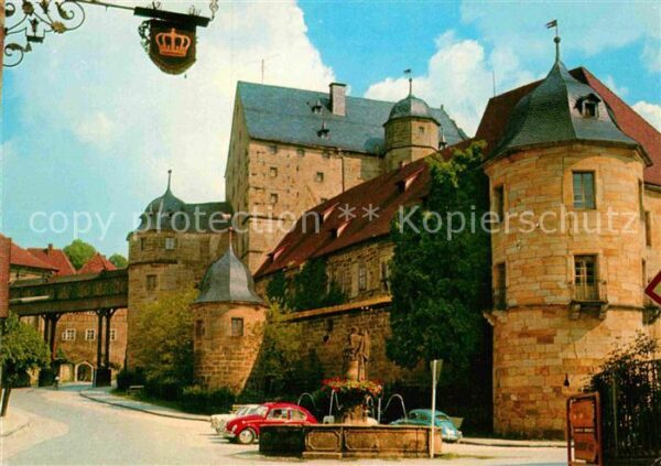 Thurnau Marktplatz Brunnen Schloss