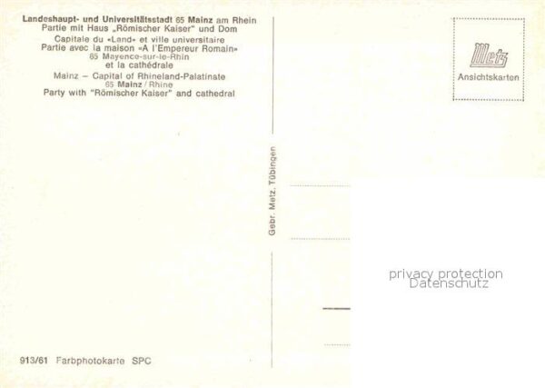 Mainz Rhein Haus Römischer Kaiser und Dom – Bild 2