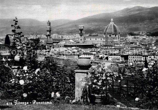 Firenze Florenz Stadtpanorama mit Kathedrale Santa Mari