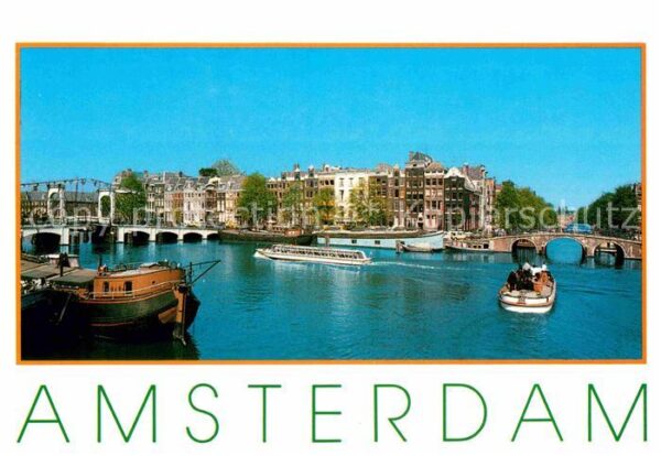 Amsterdam Niederlande Amstel Boot Rundfahrten