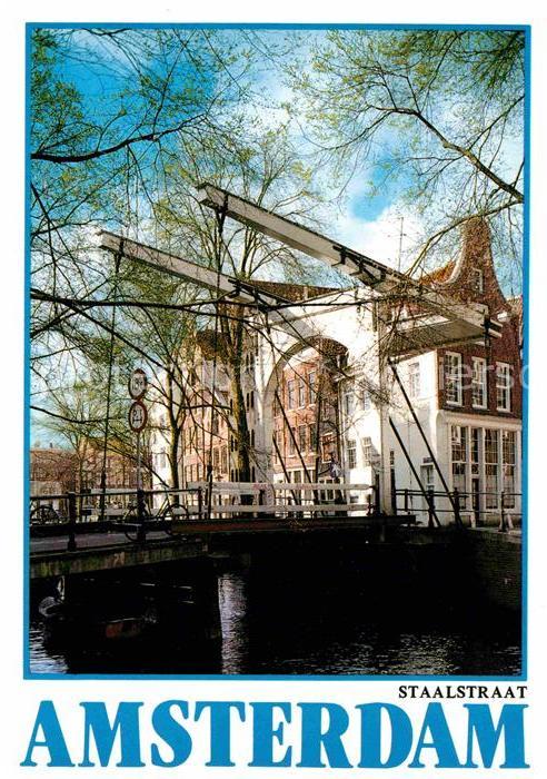 Amsterdam Niederlande Staalstraat Zugbrücke
