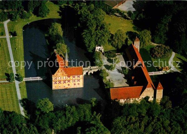 Havixbeck Burg Hülshoff Burganlage Fliegeraufnahm