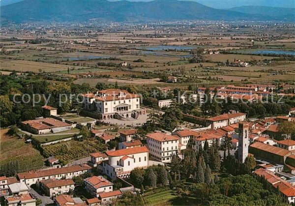 Poggio a Caiano Villa Medicea veduta aerea