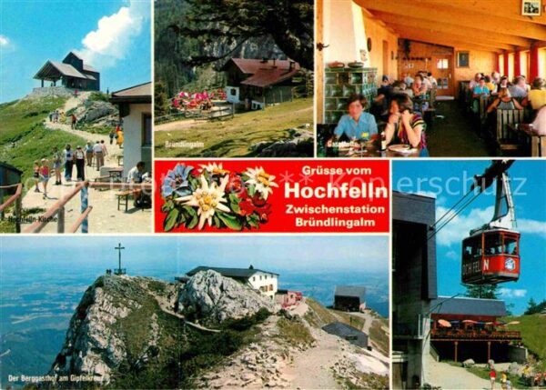 Bruendlingalm Hochfelln Seilbahn Bergwandern Gipfelkr