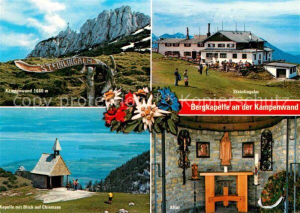 Kampenwand Chiemgau Steinlingalm Bergkapelle Alpenflora Chi