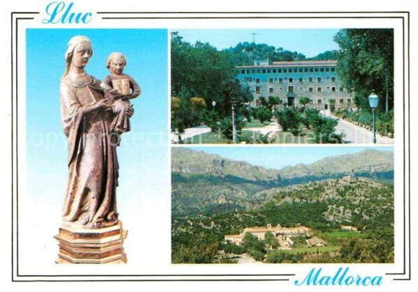 Lluc Madonnenfigur Kloster Landschaftspanora