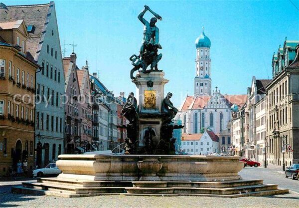 Augsburg 2000 Jahre Herkulesbrunnen Basilika St