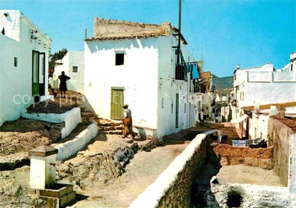 Ibiza Islas Baleares Detalle del Barrio de la Pena