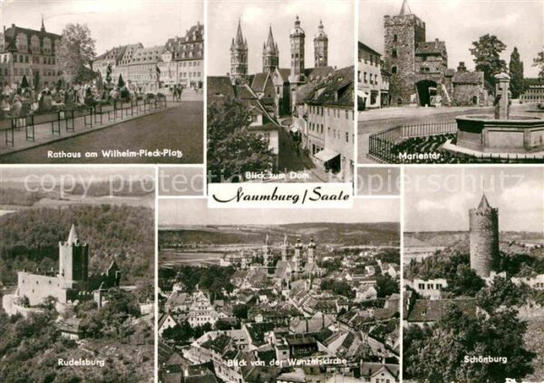 Naumburg Saale Rathaus Wilhelm Pieck Platz Dom Marient
