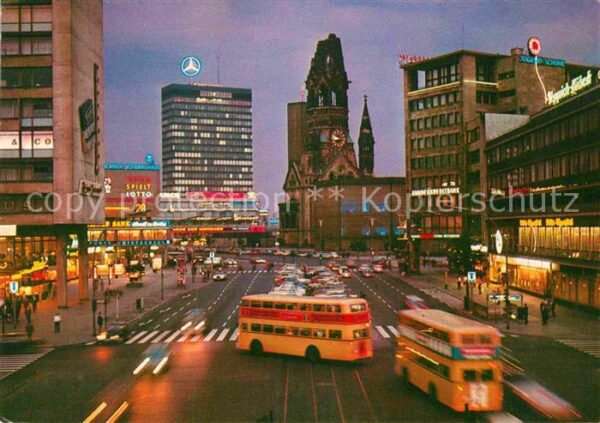 Berlin bei Nacht Europa Center Gedächtniskirch