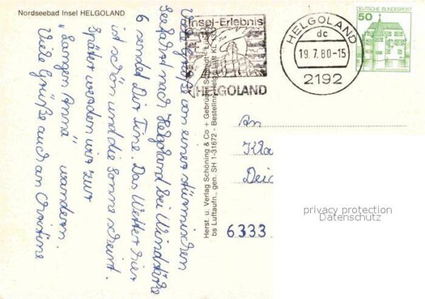 Insel Helgoland Nordseebad Fliegeraufnahme – Bild 2