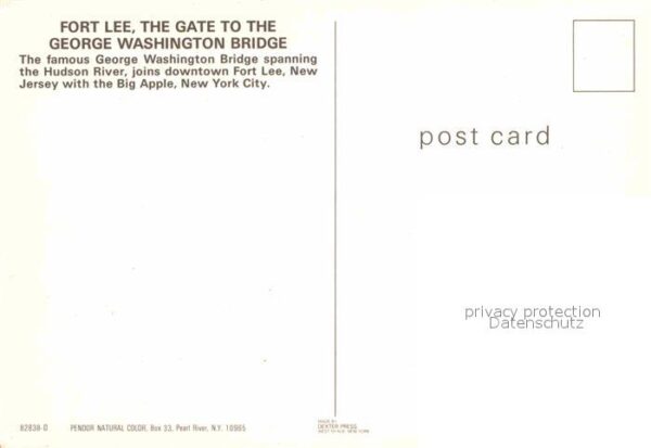 New York City Fort Lee George Washington Bridge Hudso – Bild 2