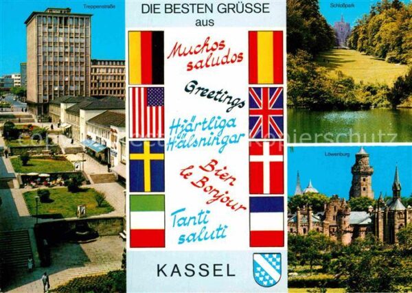 Kassel Treppenstrasse Hochhaus Schlosspark Löw