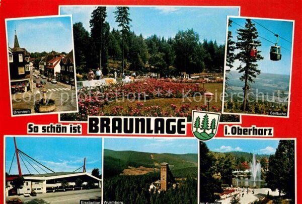 Braunlage Brunnen Kurpark Seilbahn Wurmberg Schan