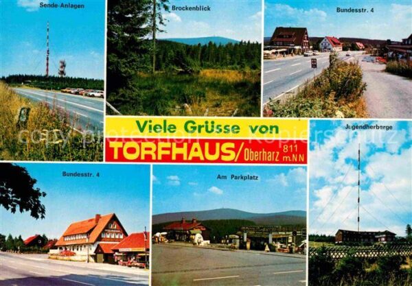 Torfhaus Harz Sendeanlagen Brockenblick Bundesstrasse