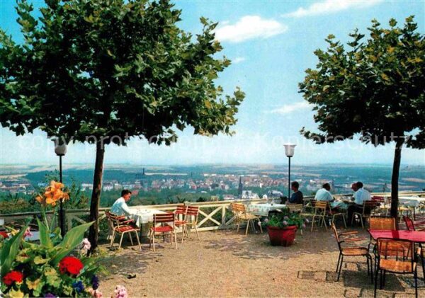 Bad Nauheim Panorama Blick vom Johannisberg Gartenr
